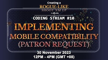 Coding Stream #10 — Creating a Rogue-like Shoot 