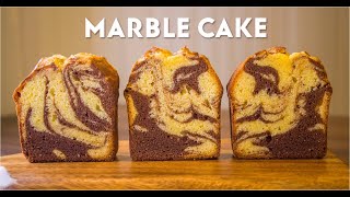 【お菓子作り】ココアのマーブルパウンドケーキの作り方 / Cocoa Marble Pound Cake Recipe【ASMR】