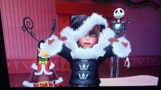 Sora, Donald, Goofy Meet Santa Claus