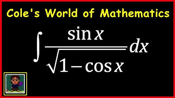 Integral sin x/(sq rt(1 - cos x)) ❖ Calculus ❖ Trig Integrals