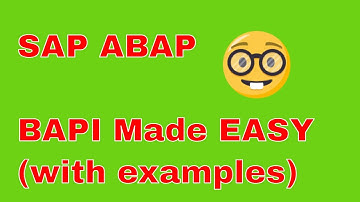 SAP ABAP Advanced Concepts - BAPI Examples explained