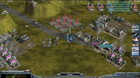 USA Has More Lasers [Shockwave Mod] 1 v 5 Hard GLA Toxin | Command & Conquer Generals | USA Laser