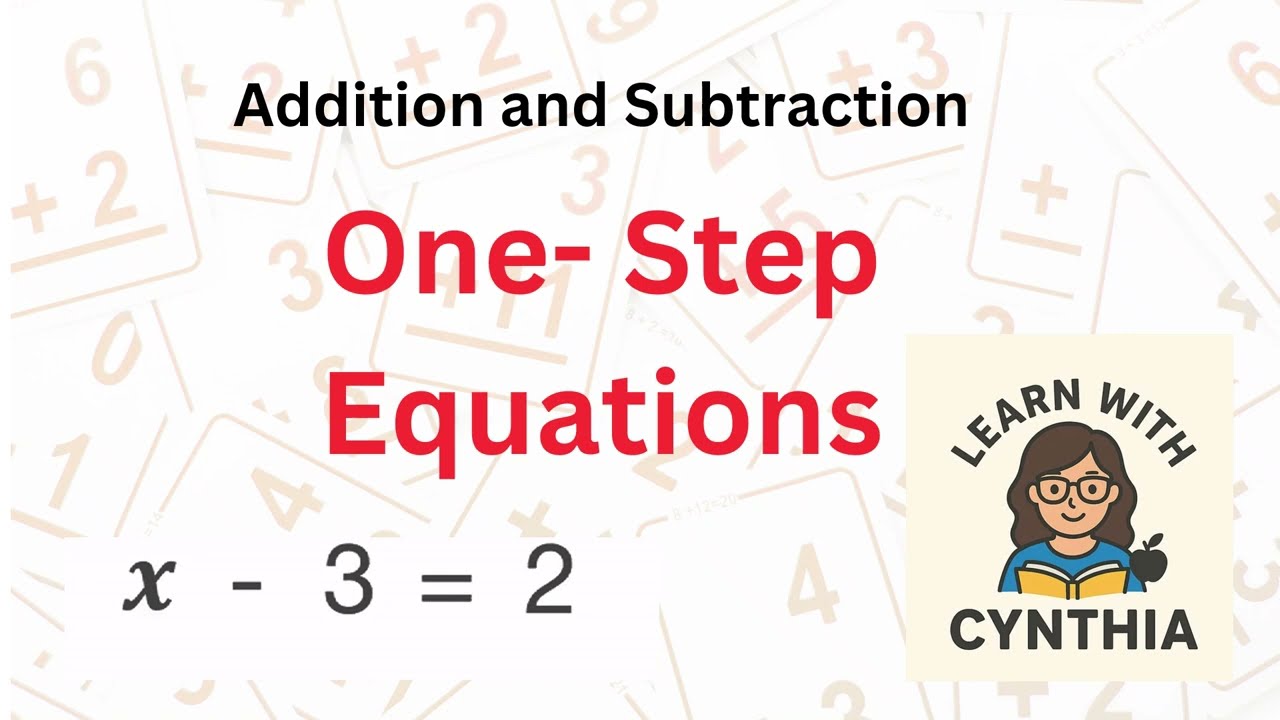 Как решать уравнения в один шаг | Сложение и вычитание (простой метод)