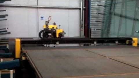 Atlantic XY & Shape Glass Cutting Table with Edge Deletion and Sheet Transfer