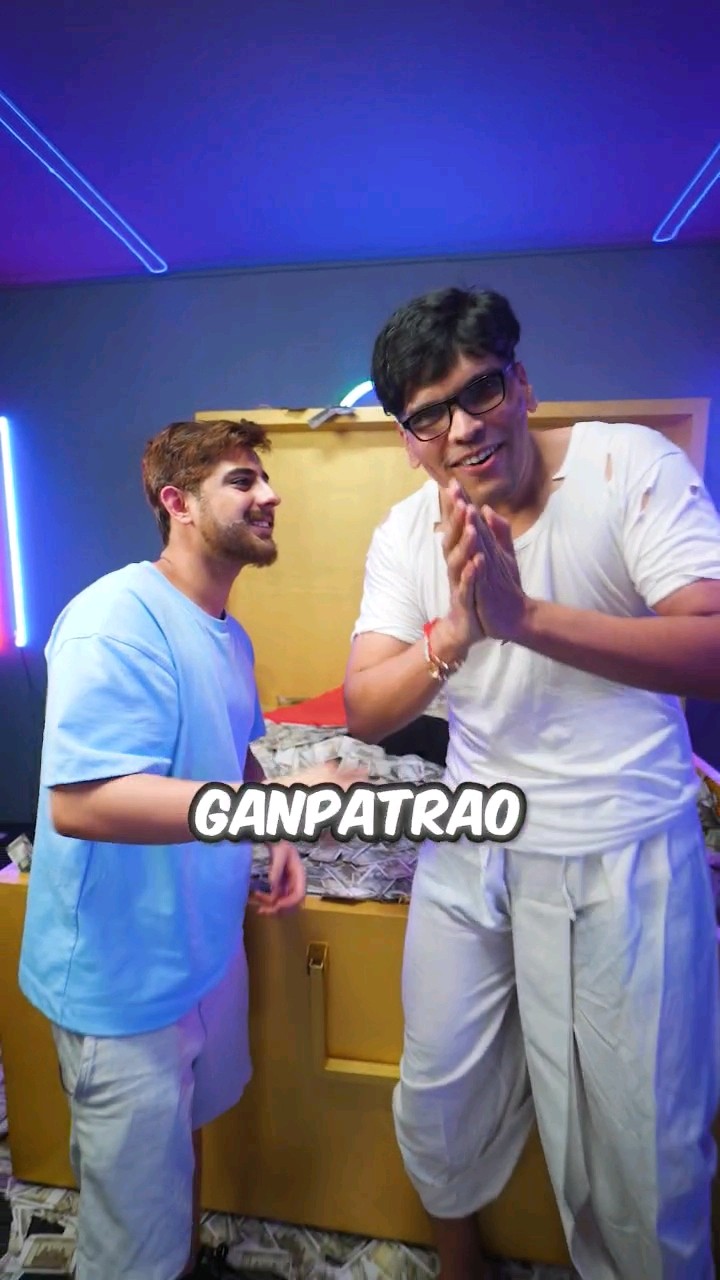 @MrBeast meets Baburao ? @CarryMinati  #mrbeast #carryminati #shorts