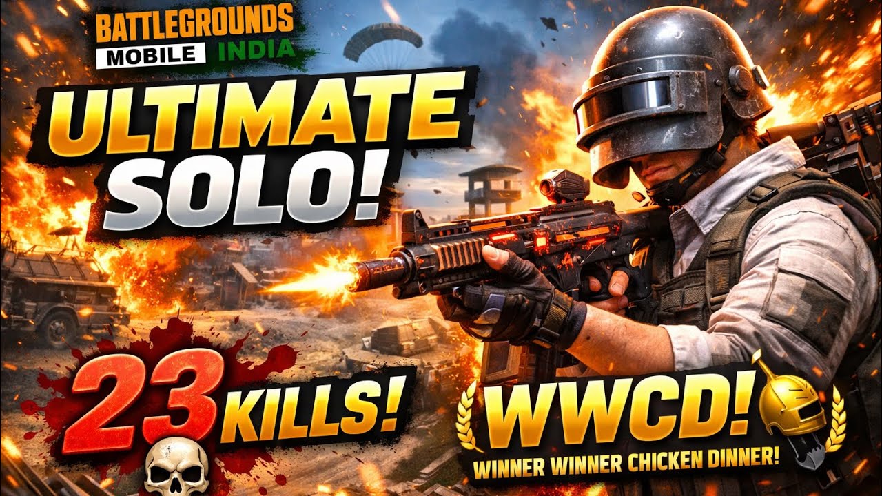 BGMI SOLO 23 KILLS ULTIMATE ROYALE WWCD - YouTube