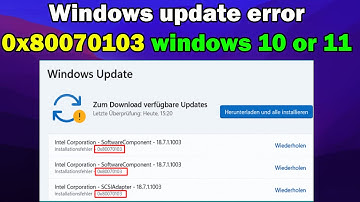 How to fix Windows update error 0x80070103 windows 10 or 11