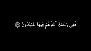 (يوم تبيض وجوه وتسود وجوه) كروما قرآن كريم شاشة سوداء سورة آل عمران ١٠٨:١٠٦ للشيخ محمد صديق المنشاوي