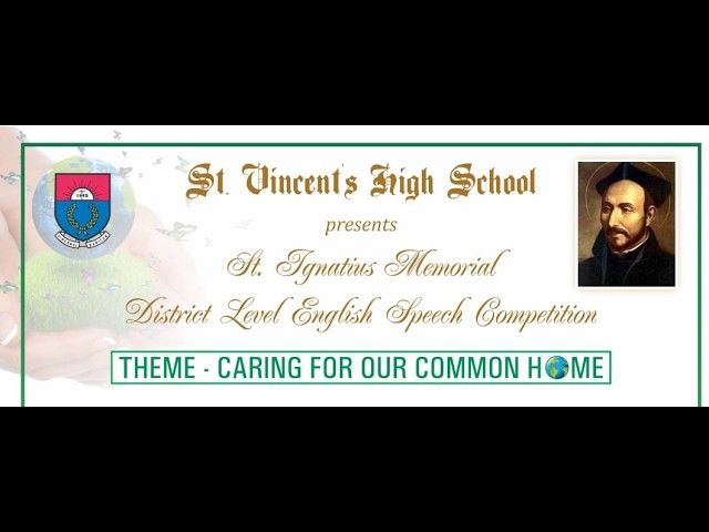St. Ignatius Memorial District Level English Speech Competition  24th July 2026