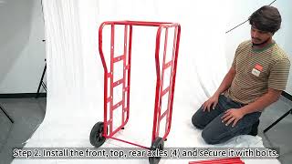 Wire Spool Rack Multi Axle Wire Rack Dispenser Caddy, Cable Cart Assembling Video