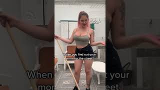 Hey mom Hands up Drop your Weapon | Hairy armpit woman Big boobs Dance Sexy tits bouncing  tiktok