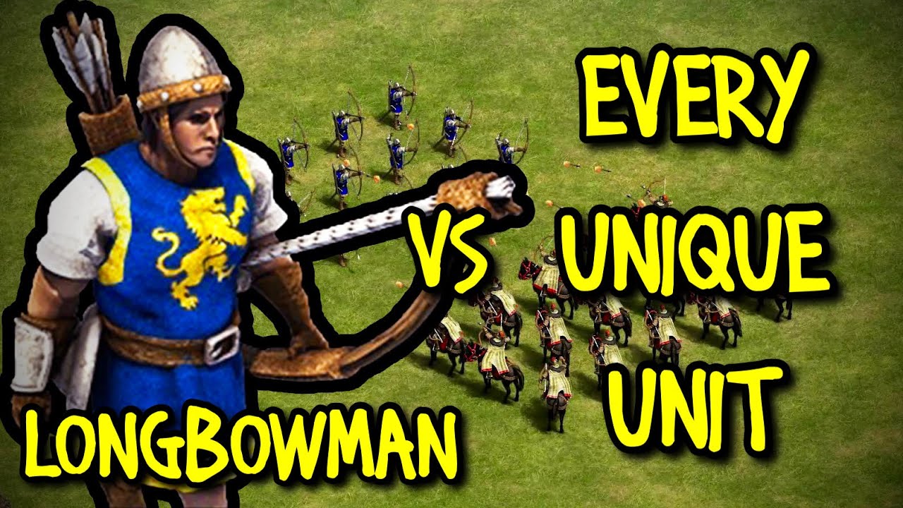 LONGBOWMAN vs EVERY UNIQUE UNIT AoE II Definitive Edition YouTube