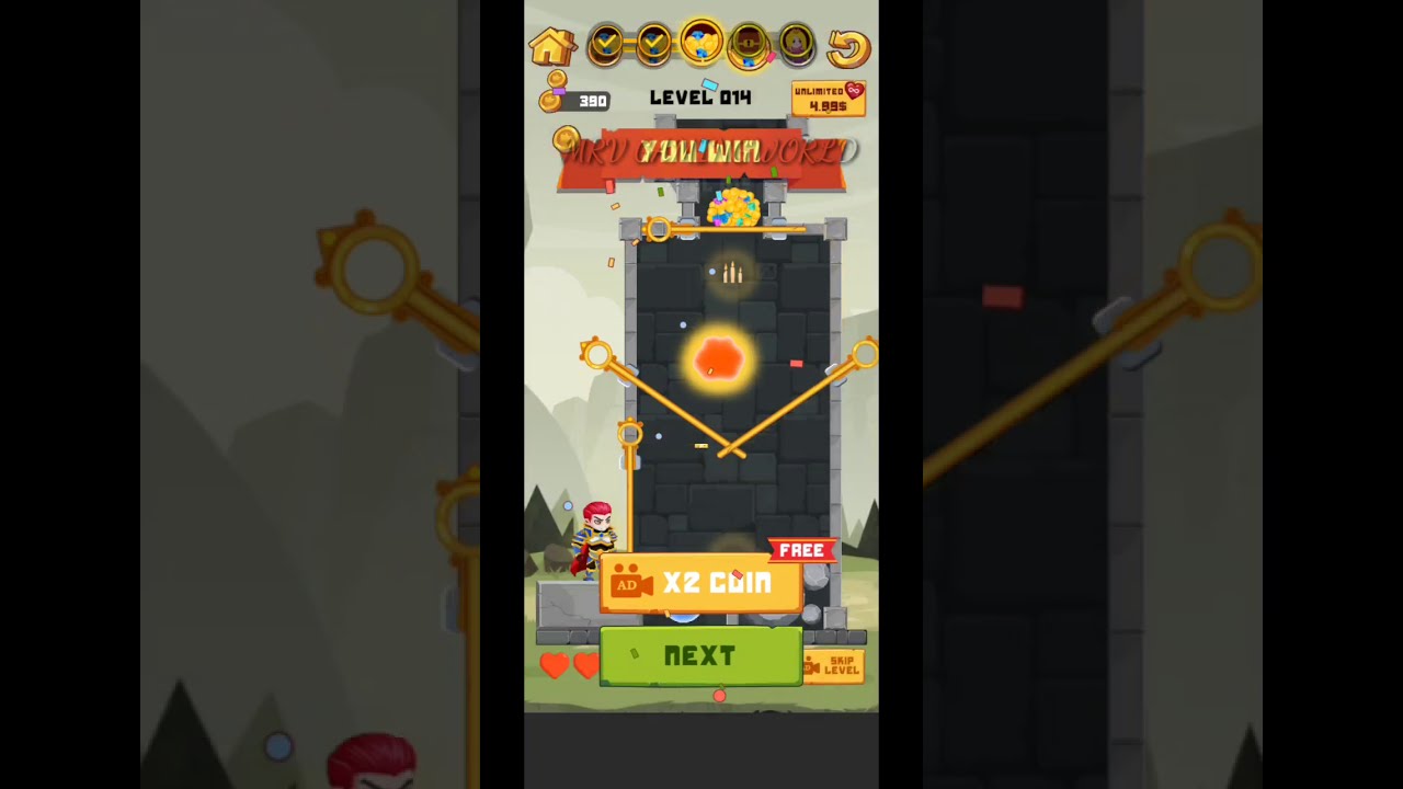Hero Rescue level 252 Game Play Android (iOS)