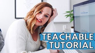 How To Create An Online Course On Teachable (Teachable Tutorial) | THECONTENTBUG