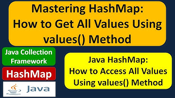 Mastering HashMap: How to Get All Values Using values() Method