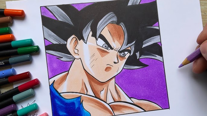 Como Desenhar o Goku Instinto Superior Completo