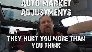 Auto market adjustment, dealer mark ups. How they hurt you both upfront and in the future.