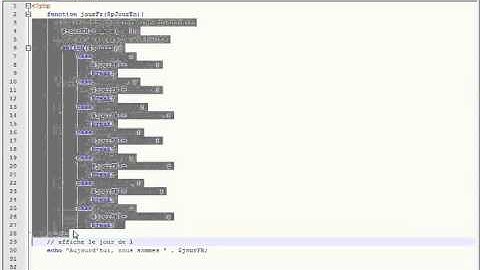 13 Améliorer un programme en utilisant des fonctions php et MySQL Tutorial débutant avi