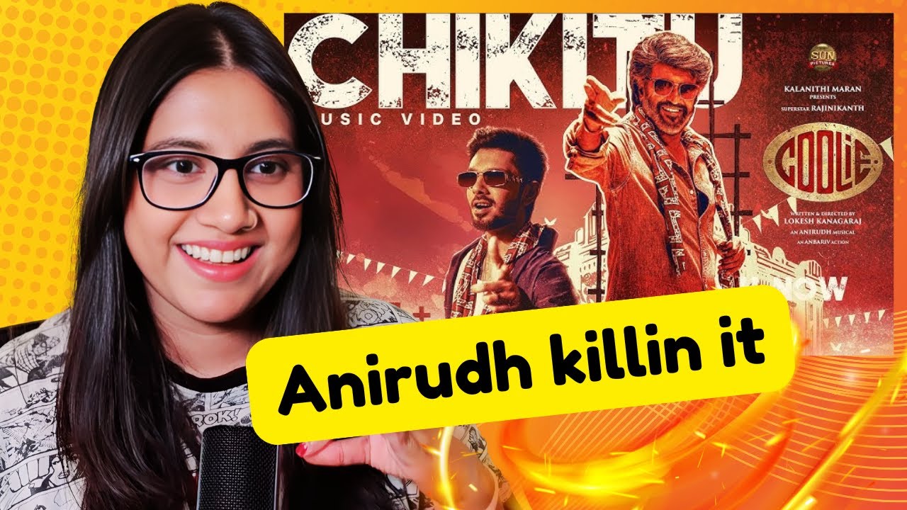 Chikitu Song Reaction | COOLIE | Superstar Rajinikanth  | Lokesh | Anirudh | Ashmita Reacts