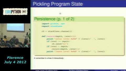 The story of stackless Python