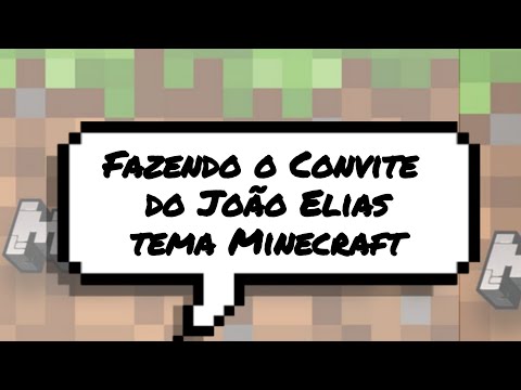 ▷ Convite Digital Festa do sorvete Minecraft, GRÁTIS