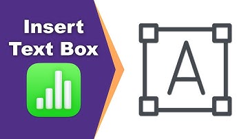 How to insert a text box in Apple Numbers (Spreadsheet) on Mac