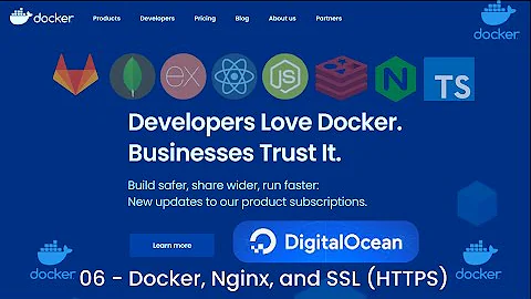 Docker Tutorial | #06 - Docker Nginx and SSL (HTTPS) - Deployment with Docker