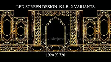 449. Led Screen Design 194 - B - 2 Variants - Led Mapping By Musicom