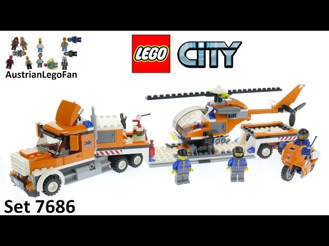 lego city helicopter transporter 7686