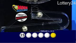2018 02 06 Mega Millions Numbers and draw results