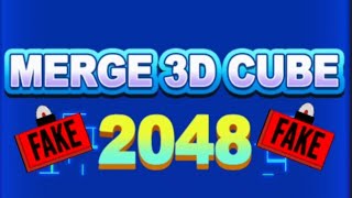 Merge 3D Cube 2048 (Early Access) 🚩Massive Scam 🚩false advertising 🚩 avoid 🚩no payouts 🚩 fake game 🚩 screenshot 3