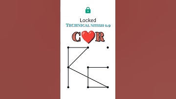 C❤️R Love pattern Lock 🔐💞|| #viral #pattern #style #trending #lock #youtube #love #video #shorts#cr7
