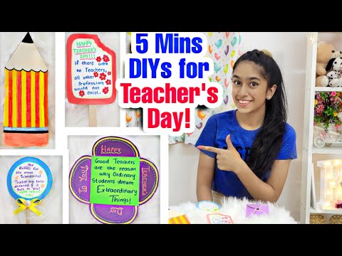 Mini Vlog 17 - Teacher&#39;s Day DIY Cards!!!😍🎀✨️ | Riya&#39;s Amazing World