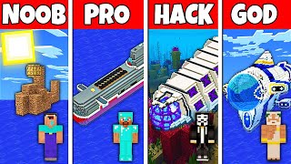Minecraft Battle: NOOB vs PRO vs HACKER vs GOD! SUBMARINE WATER BASE BUILD CHALLENGE in Minecraft by Rabbit - Minecraft Animations 11,297 views 1 month ago 1 hour, 2 minutes