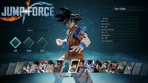 Jump Force (Closed Beta) - Characters & Stages