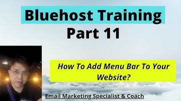 🤞🛑⚡ How To Add Menu Bar To Your Website?⚡🛑🤞 Bluehost Training Part 11