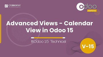 How to Define a Calendar View in Odoo15 | Advanced Views in Odoo 15 | Calendar View in Odoo15