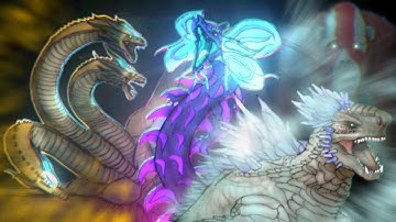 King ghidorah, tiamat vs shimo, skar king || GOJIRAMANIA || Ghidorah, tiamat, shimo, skar king