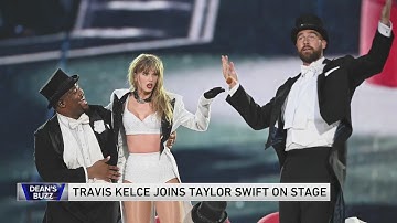 Travis Kelce joins Taylor Swift on stage as backup dancer at London concert