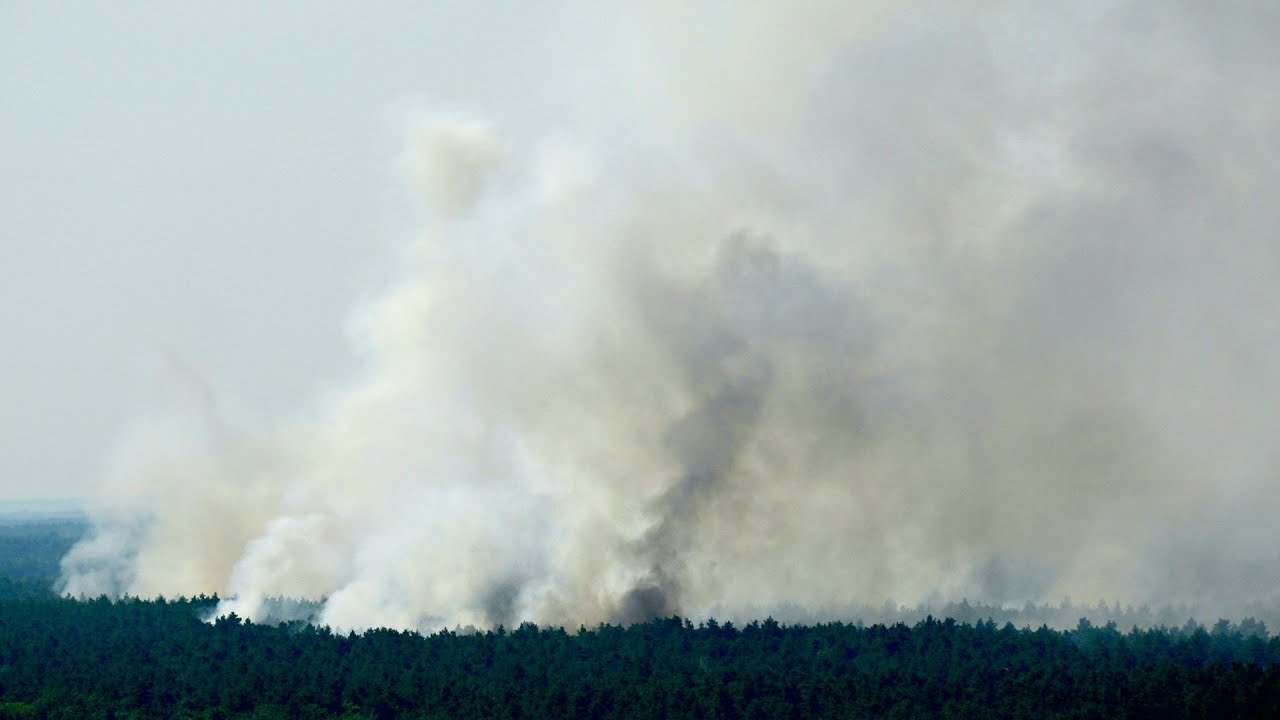 Großbrand im Berliner Grunewald - Explosionsgefahr am Sprengplatz | AFP