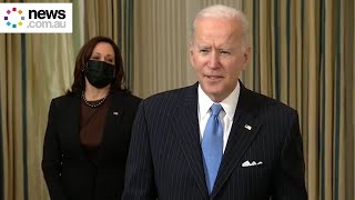 Biden hopes everything will be "back to normal" by this time next year