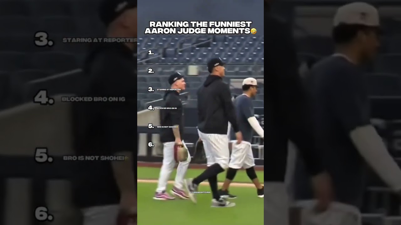 RANKING THE FUNNIEST AARON JUDGE MOMENTS🤣 