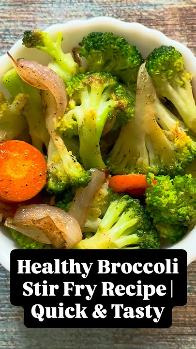 Broccoli stirfry #brocolis #brocoli #brocolirecipe #vegetarianrecipies #vegstirfry #food #indianfood