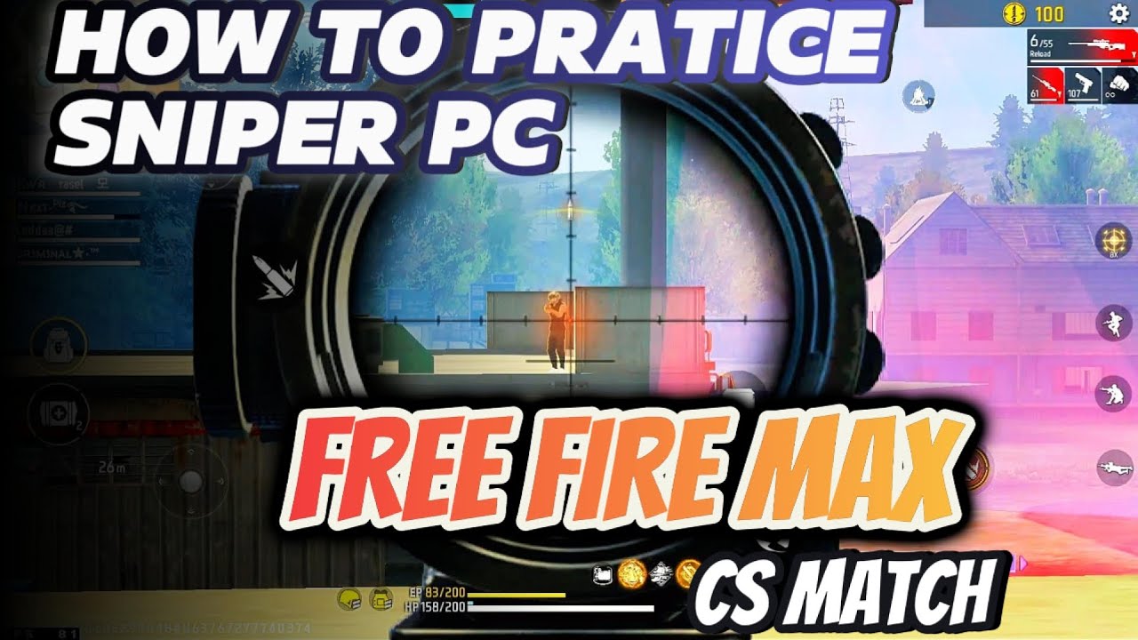 Max Cs SNIPER PRACTICE FREE FIRE MAX CS RANKED. - YouTube