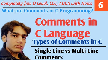 Comments in C Language (Hindi) | What are Comments in C Programming? |   Hello DHIRENDRA