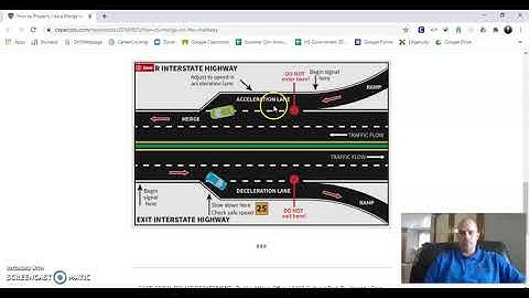 Merging on and exiting from a highway