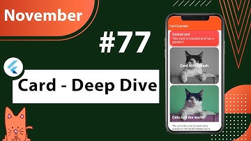 Flutter Tutorial - Card - Deep Dive