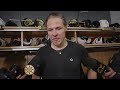 Hampus Lindholm and Sean Kuraly speak with media after 2-1 overtime win after game five in Buffalo