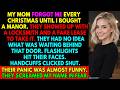 My Mom Forgot Me Every Christmas Until I Bought A Manor  They Broke In And…