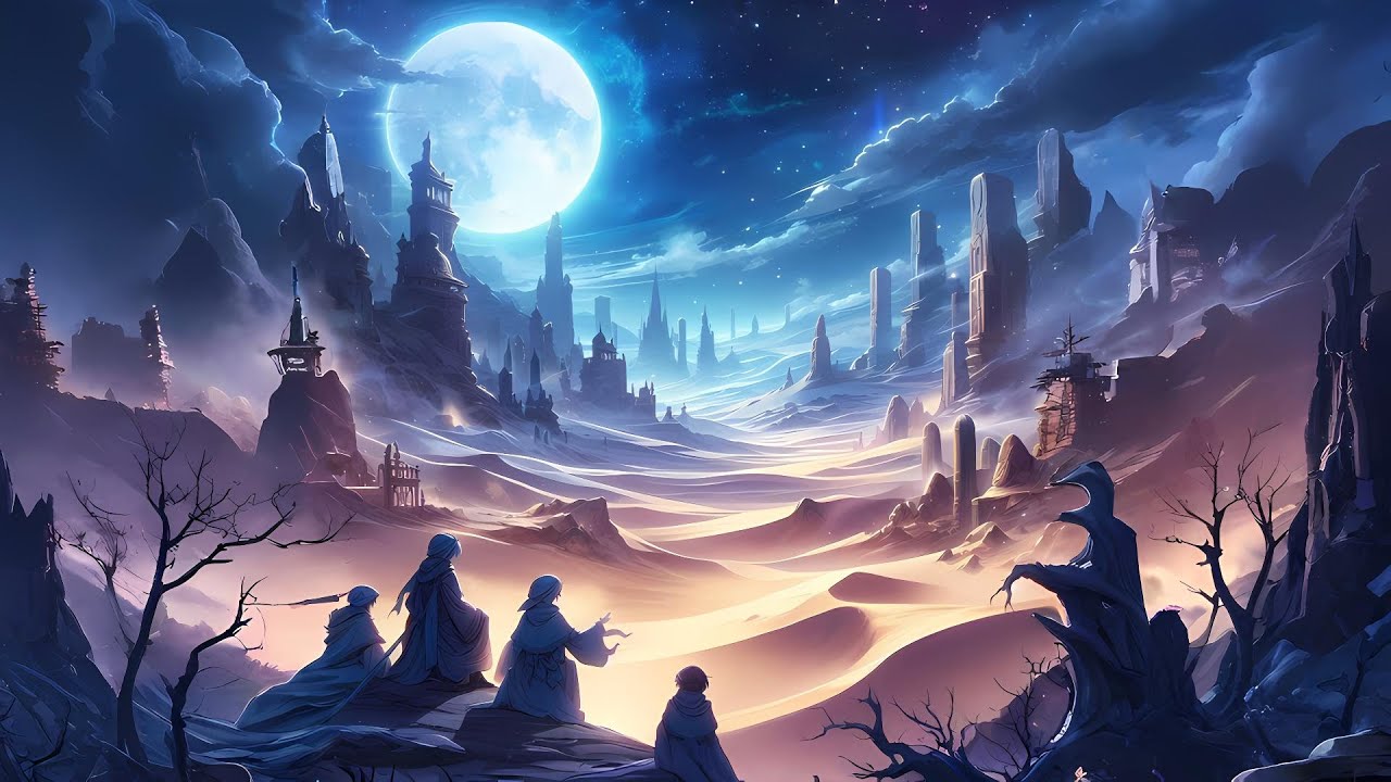 Relaxing Lo-Fi Music with Desert Fantasy World - Lo-Fi Ambience, Medieval Music, Fantasy Music